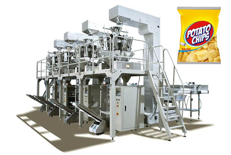 Automatic Vertical Food Packaging Line Equipment Packing Machine Factory